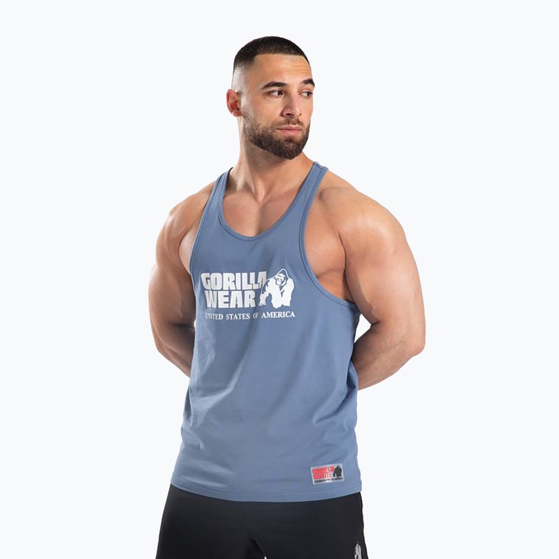 Pánske tréningové tielko Gorilla Wear Classic coronet blue 3