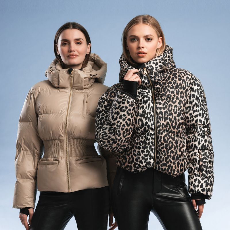 Dámska lyžiarska bunda Nikkie Nafferton hummus 9