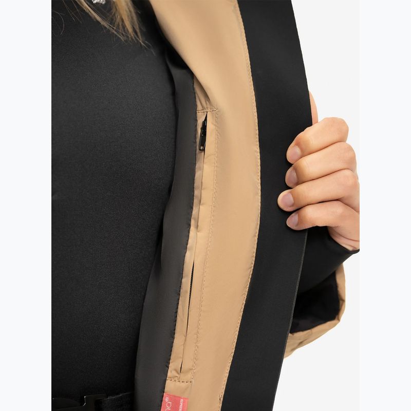 Dámska lyžiarska bunda Nikkie Nateland Contrast hummus 3