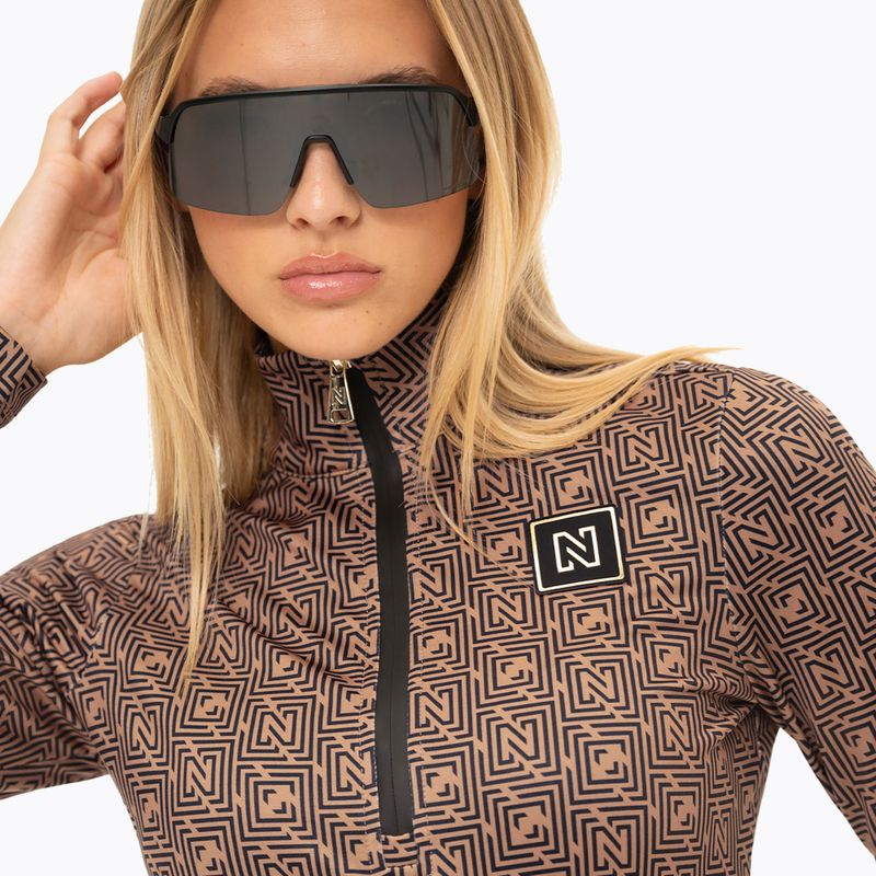 Dámska lyžiarska mikina Nikkie Nantes Logo Ski Pully camel 2