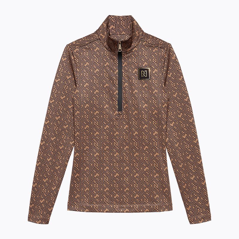 Dámska lyžiarska mikina Nikkie Nantes Logo Ski Pully camel 3