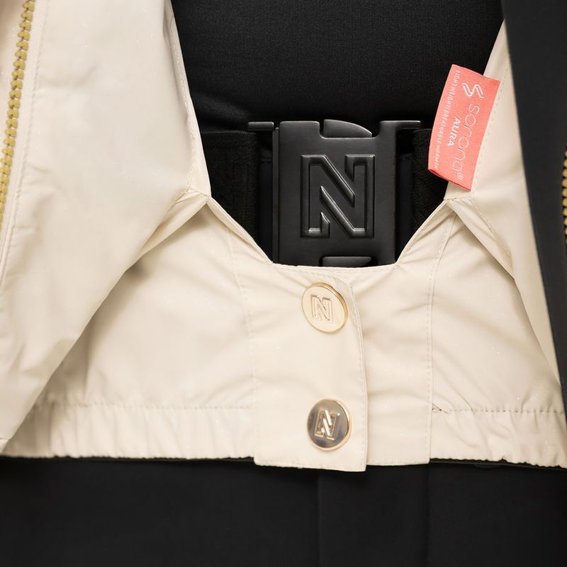 Dámska lyžiarska bunda Nikkie Numa Glitter cream 5