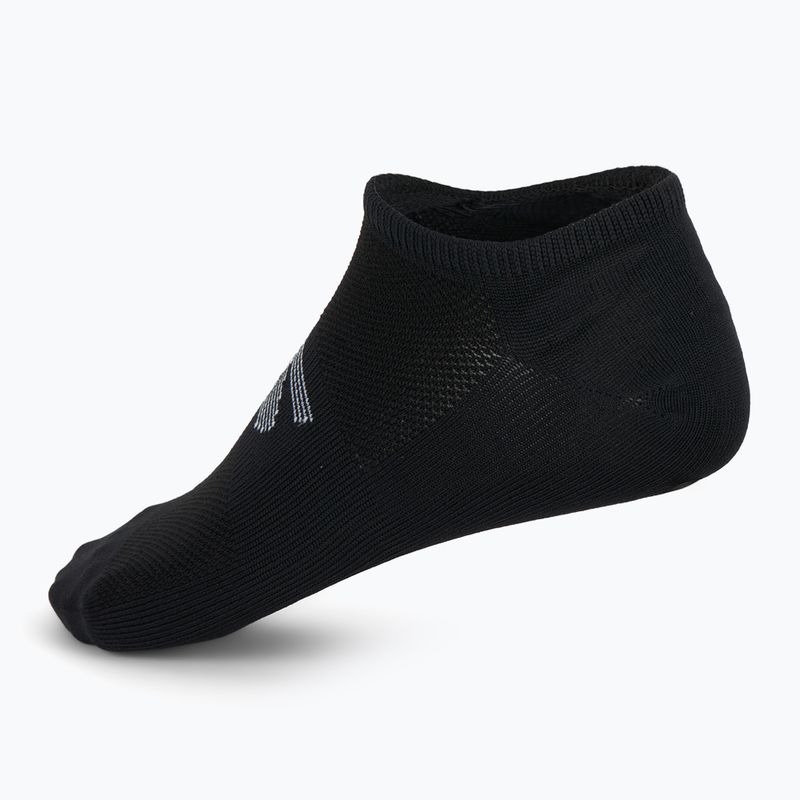 Pánske ponožky SKECHERS Microfiber Non Terry No Show 3 páry black/white 3