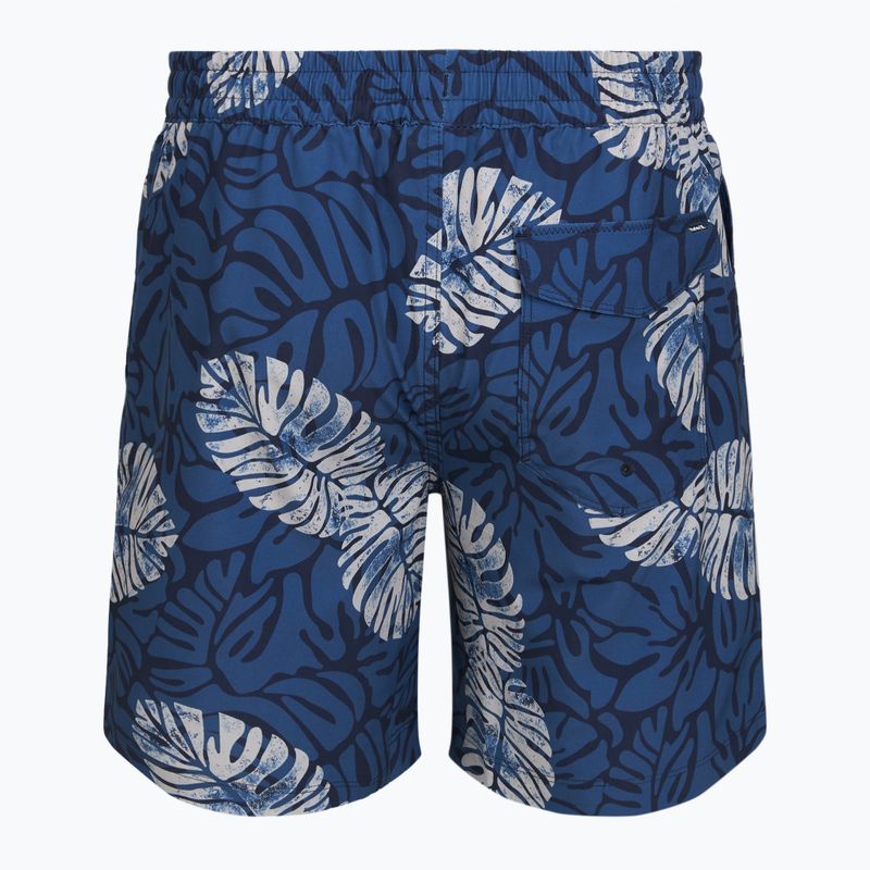 Pánske plavecké šortky Hurley Dypsis Leaves Volley Swim Short Navy 2