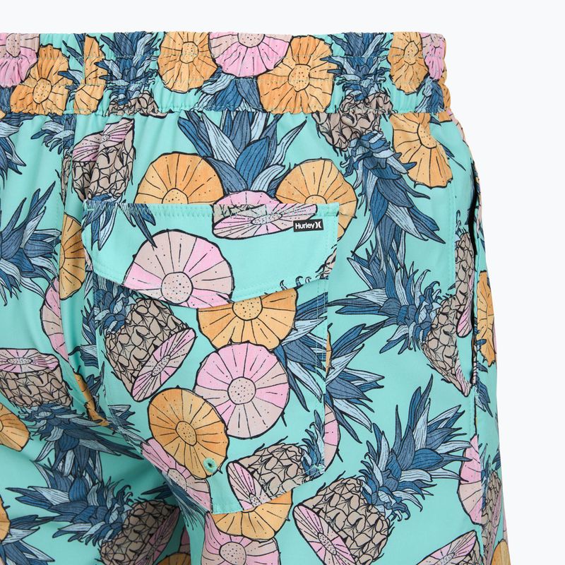 Pánske plavecké šortky Hurley Bahia Volley Swim Short Blue/Aqua 4