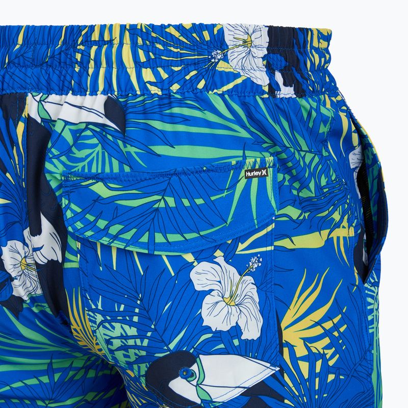 Pánske plavecké šortky Hurley Cuba Volley Swim Short Blue 4