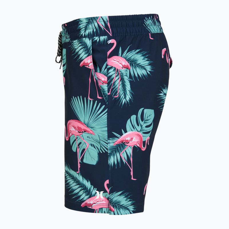 Pánske plavecké šortky Hurley Flamingo Volley Swim Hort Navy 3