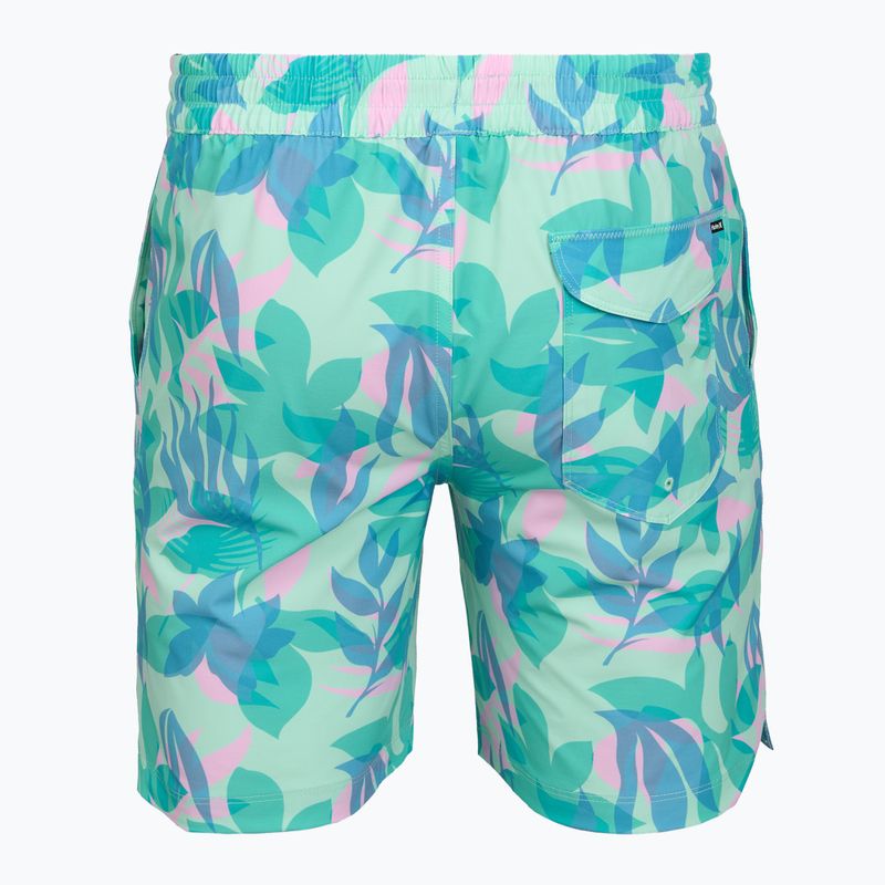 Pánske plavecké šortky Hurley Aticama Volley Swim Short Blue/Aqua 2