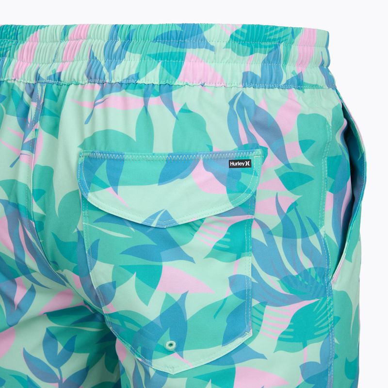 Pánske plavecké šortky Hurley Aticama Volley Swim Short Blue/Aqua 4