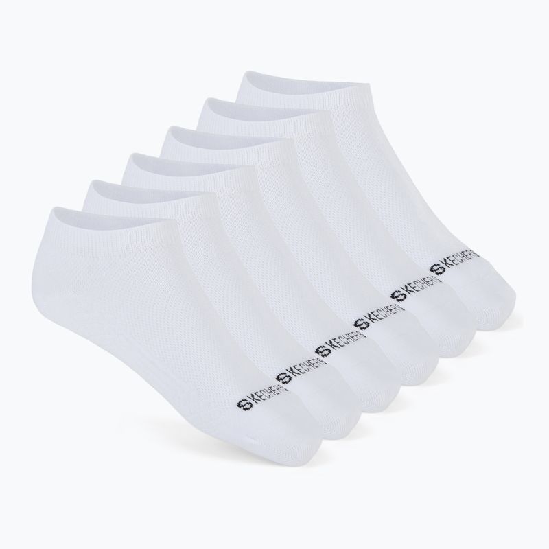 Dámske ponožky SKECHERS Non Terry Low Cut 6 párov white traditional