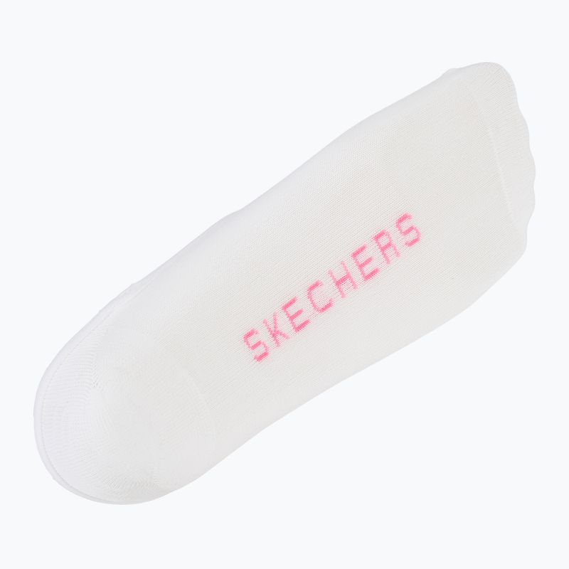 Dámske ponožky SKECHERS Non Terry No Show Liner 3 páry white/purple 7
