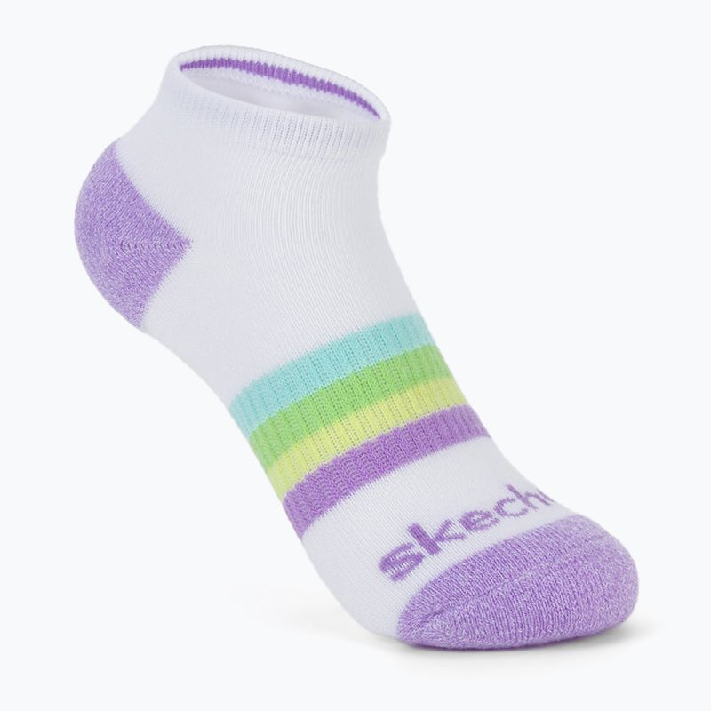 Detské ponožky SKECHERS Heel/Toe Terry Low Cut 6 párov white/light pink 4