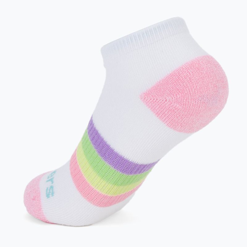 Detské ponožky SKECHERS Heel/Toe Terry Low Cut 6 párov white/light pink 8