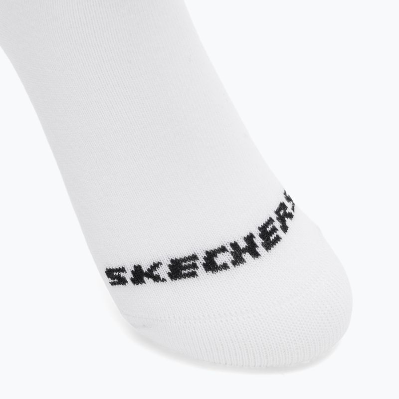 Detské ponožky SKECHERS Non Terry No Show 3 páry white/grey 6