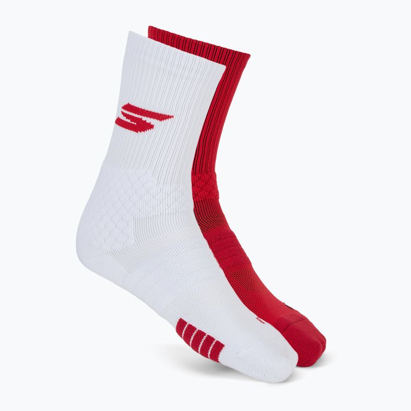 Pánske ponožky SKECHERS Select Terry Crew 2 páry red