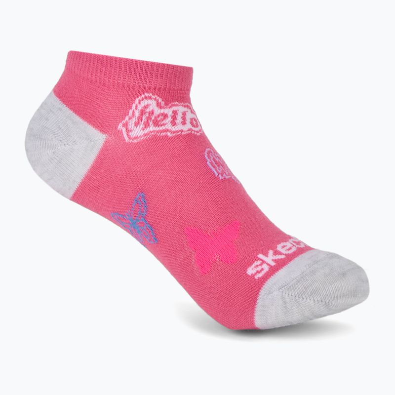 Detské ponožky SKECHERS Non Terry Low Cut 6 párov purple 6