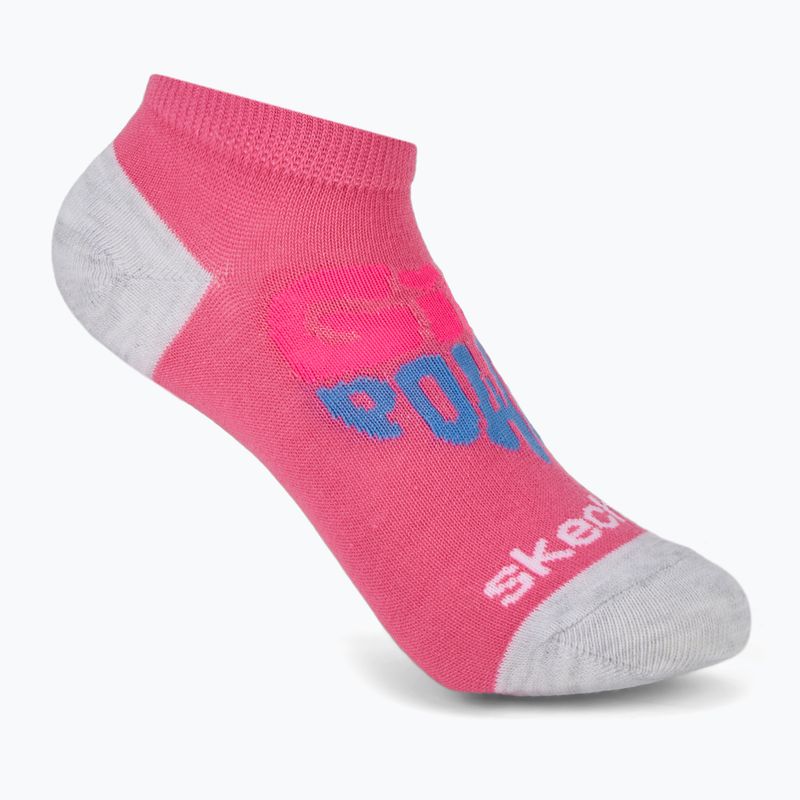 Detské ponožky SKECHERS Non Terry Low Cut 6 párov purple 7