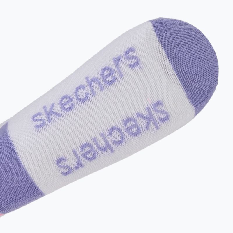 Detské ponožky SKECHERS Non Terry Crew 3 páry purple 7