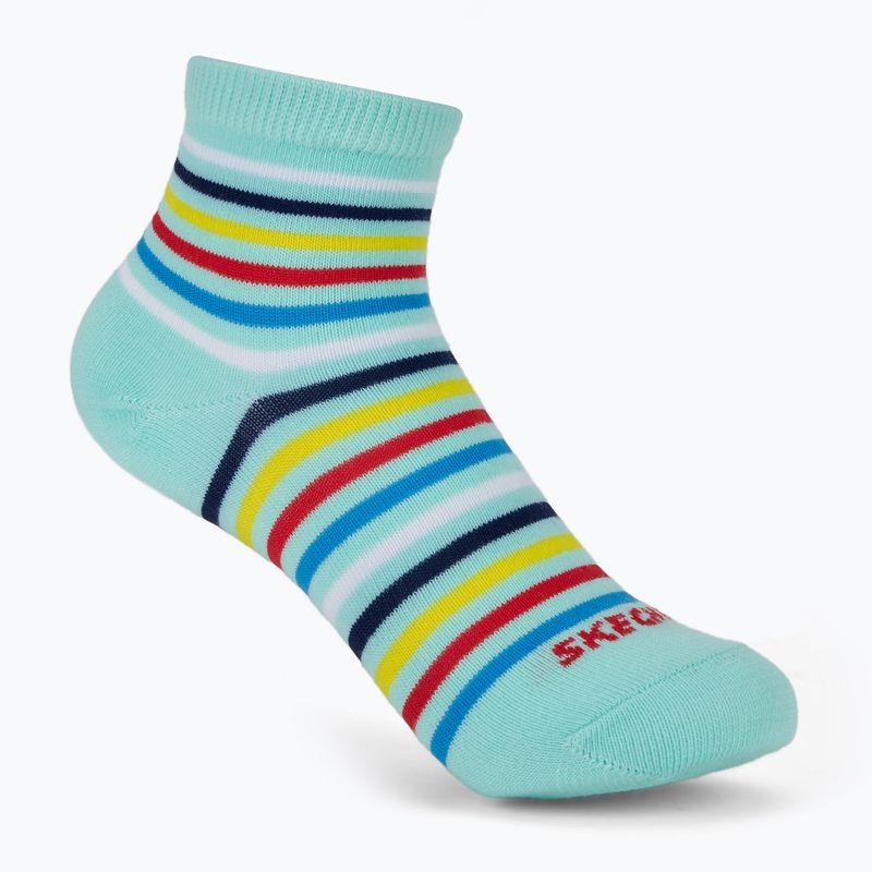 Detské ponožky SKECHERS Non Terry High Qtr Crew 6 párov grey/grey 2