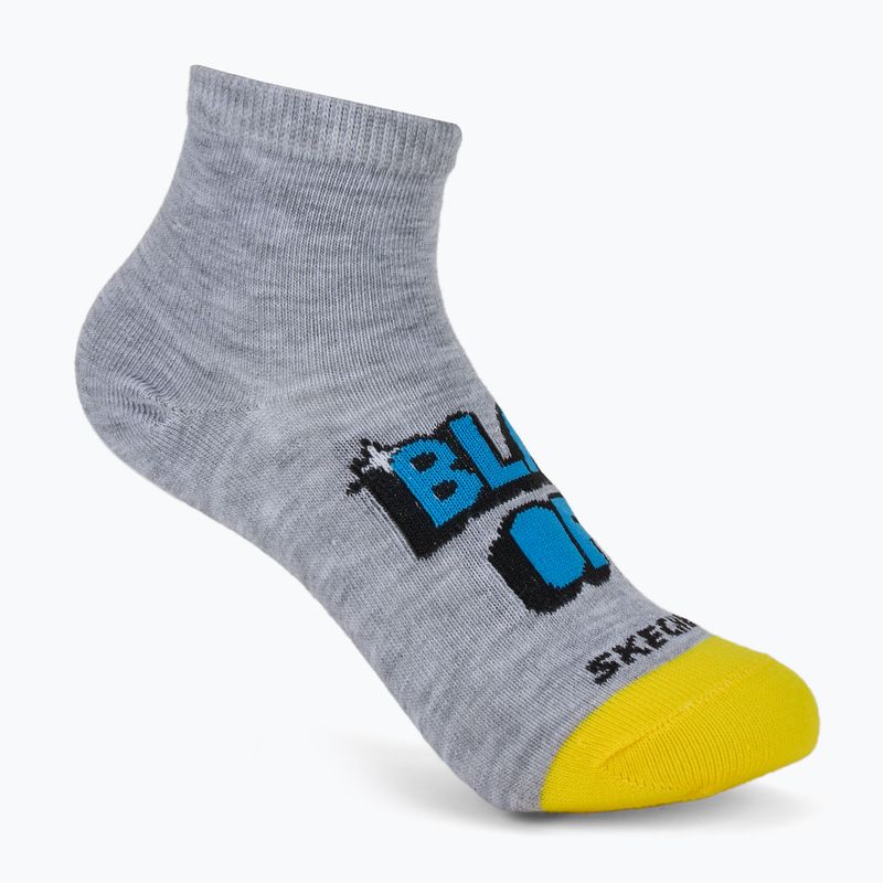 Detské ponožky SKECHERS Non Terry High Qtr Crew 6 párov grey/grey 4