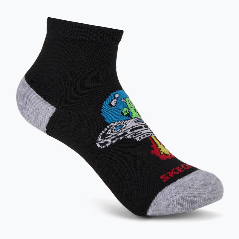 Detské ponožky SKECHERS Non Terry High Qtr Crew 6 párov grey/grey 7