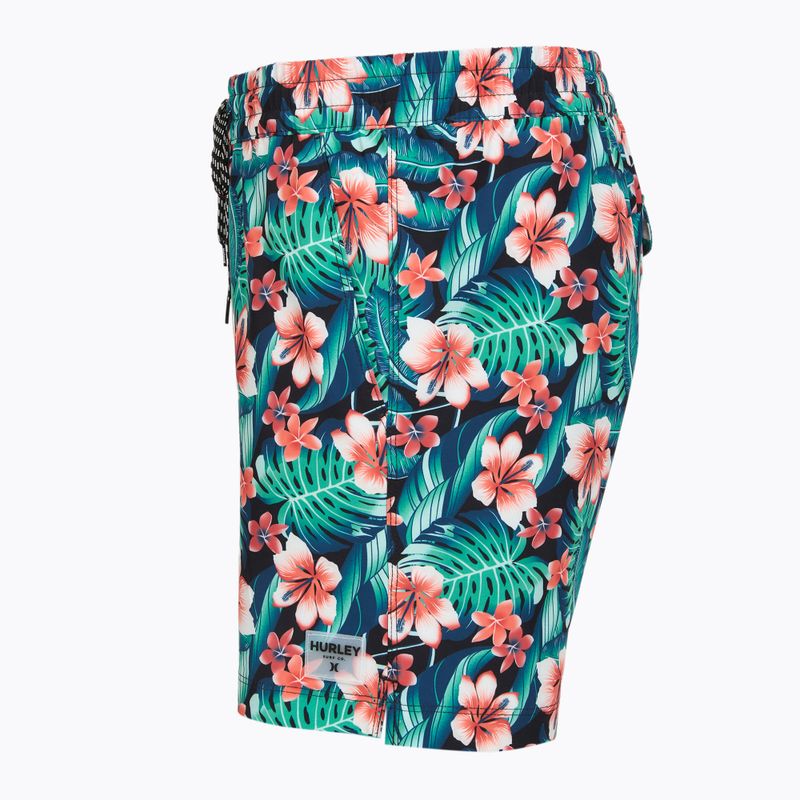 Pánske plavecké šortky Hurley Cabana Floral Volley Swim Short Black 3