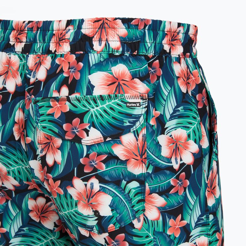 Pánske plavecké šortky Hurley Cabana Floral Volley Swim Short Black 4