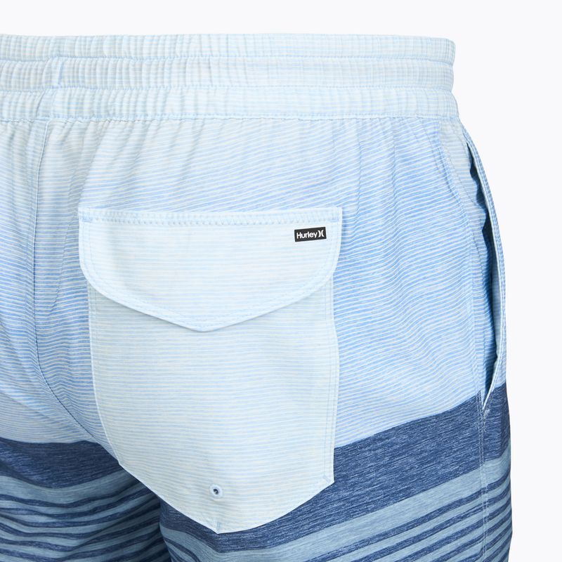 Pánske plavecké šortky Hurley Epic Ombre Volley Swim Short blue/white 4