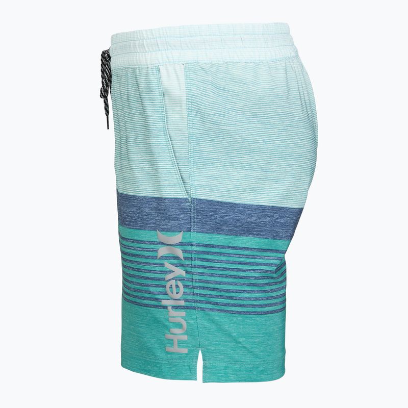 Pánske plavecké šortky Hurley Epic Ombre Volley Swim Short Teal Tint 3