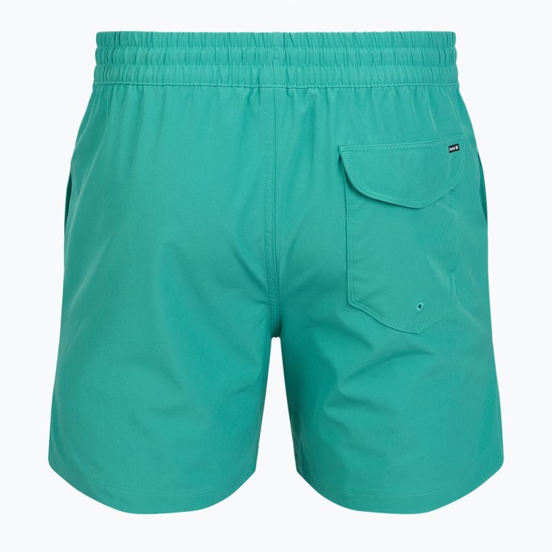 Pánske plavecké šortky Hurley Crossover Volley Swim Short Teal Tint 2