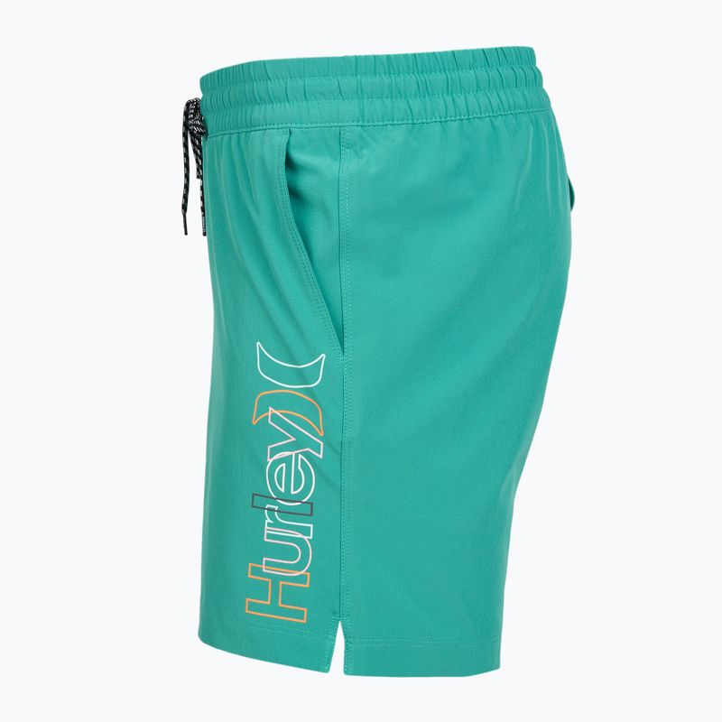 Pánske plavecké šortky Hurley Crossover Volley Swim Short Teal Tint 3