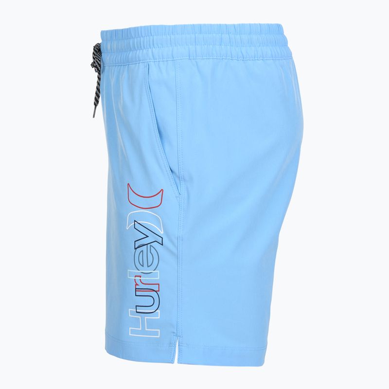 Pánske plavecké šortky Hurley Crossover Volley Swim Short Photo Blue 3