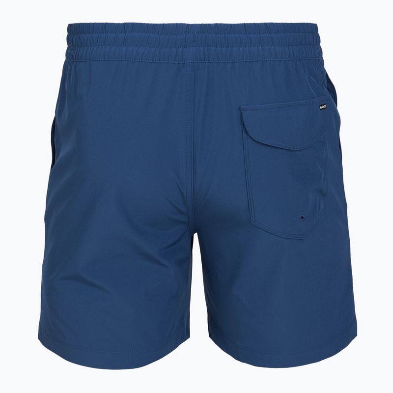 Pánske plavecké šortky Hurley Crossover Volley Swim Short blue/black 2