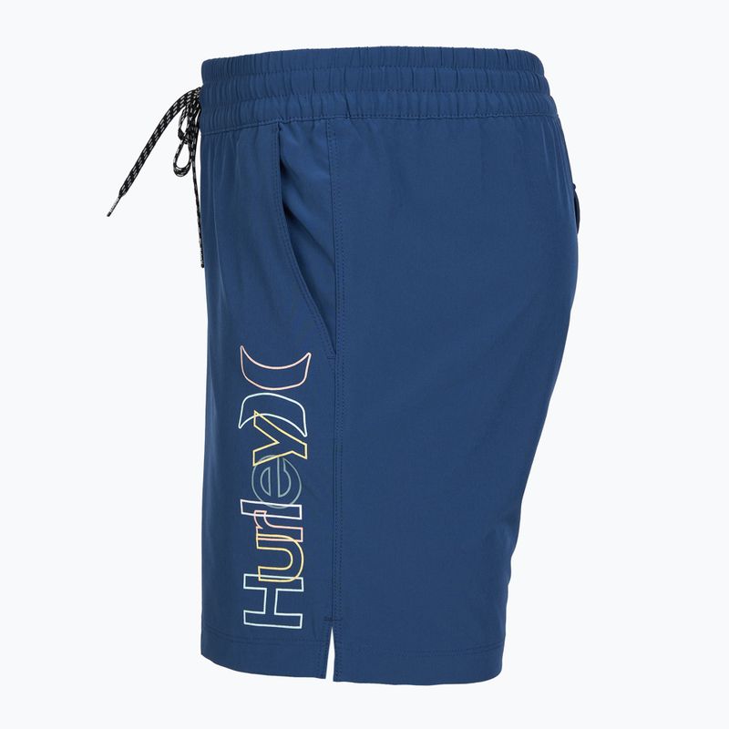 Pánske plavecké šortky Hurley Crossover Volley Swim Short blue/black 3