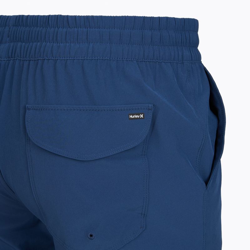 Pánske plavecké šortky Hurley Crossover Volley Swim Short blue/black 4