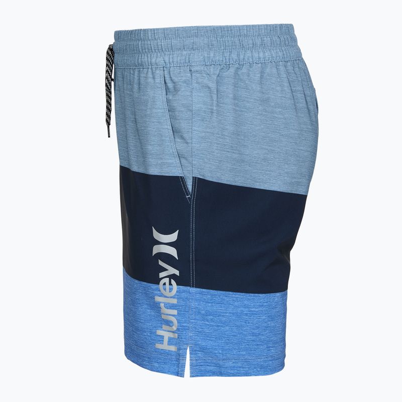 Pánske plavecké šortky Hurley Color Blocked Volley Swim Short Baby Blue 3