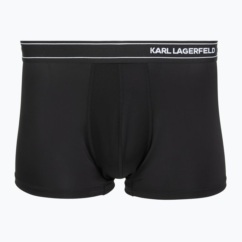 Pánske boxerky KARL LAGERFELD Stripe Logo Micro Trunk 3 páry black 2
