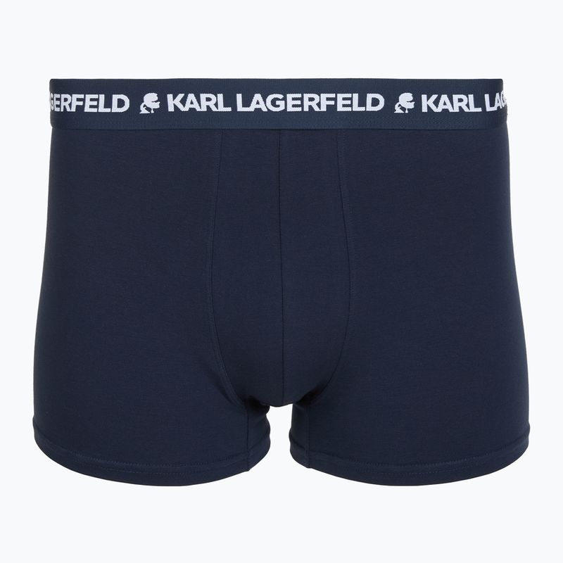 Pánske boxerky KARL LAGERFELD Logo Trunk 3 páry black/white/navy 3
