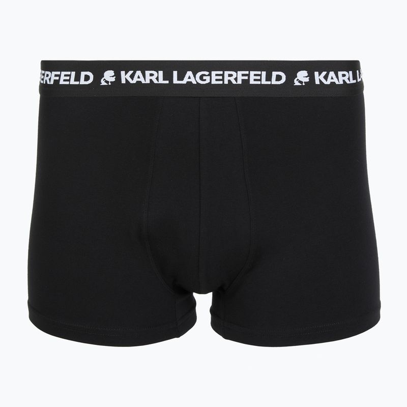 Pánske boxerky KARL LAGERFELD Logo Trunk 3 páry black/white/navy 4