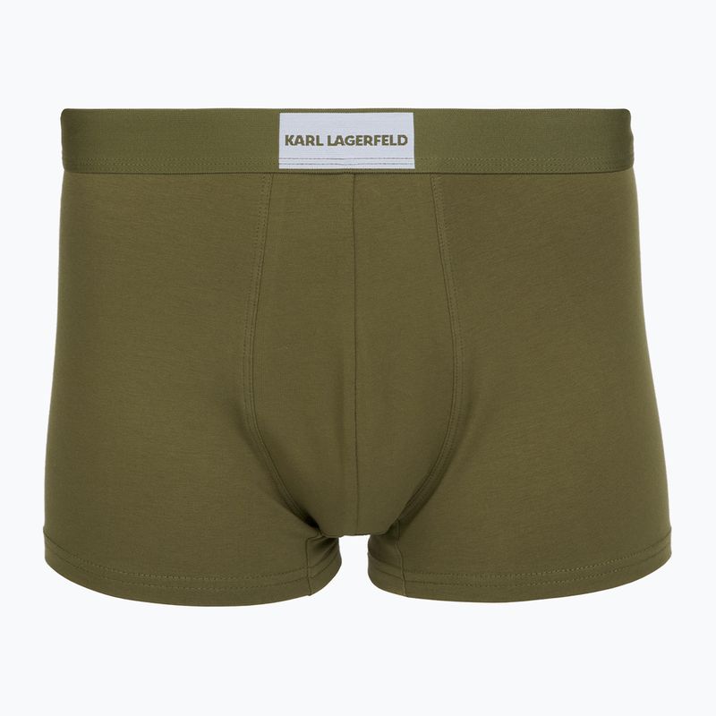 Pánske boxerky KARL LAGERFELD Essential Logo Trunk 7 párov olive/clear sky/excalibur 3