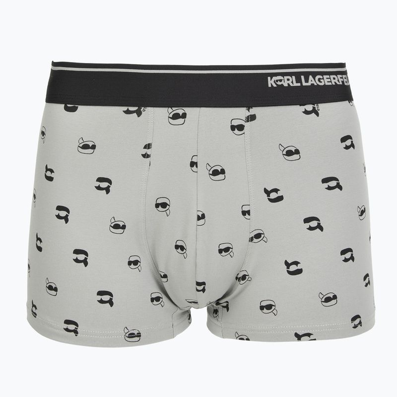 Pánske boxerky KARL LAGERFELD Ikon Aop Trunk 3 páry karl dot/ash black 2