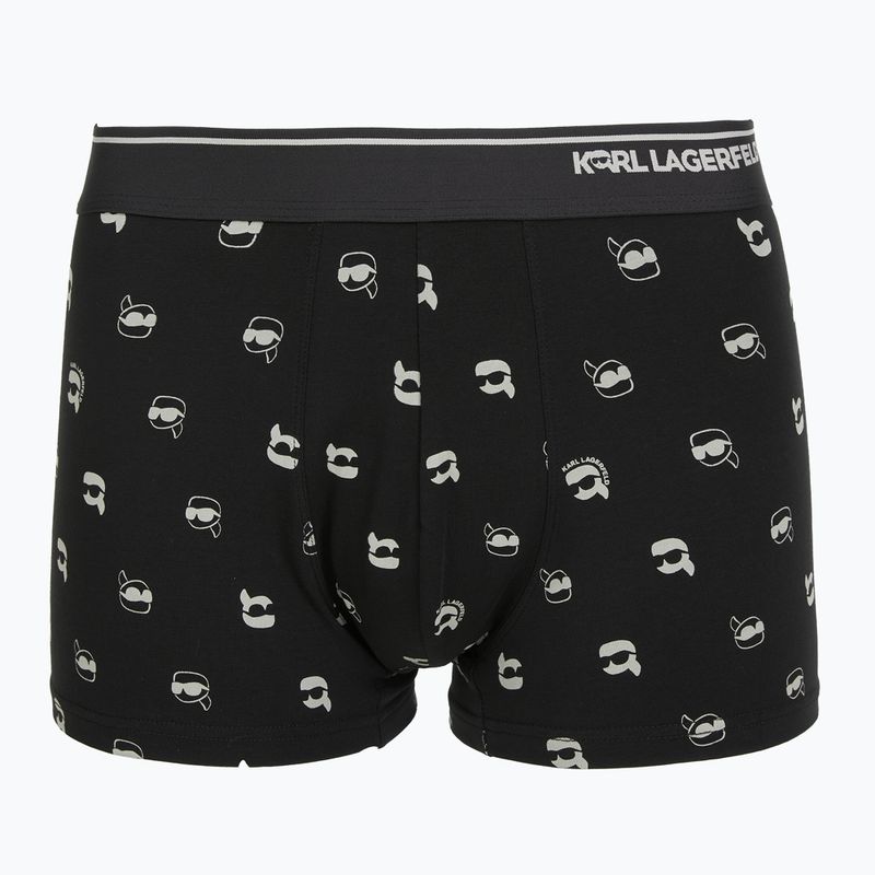 Pánske boxerky KARL LAGERFELD Ikon Aop Trunk 3 páry karl dot/ash black 3