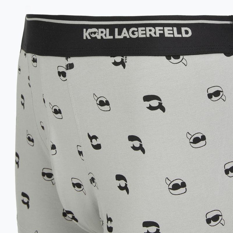 Pánske boxerky KARL LAGERFELD Ikon Aop Trunk 3 páry karl dot/ash black 6