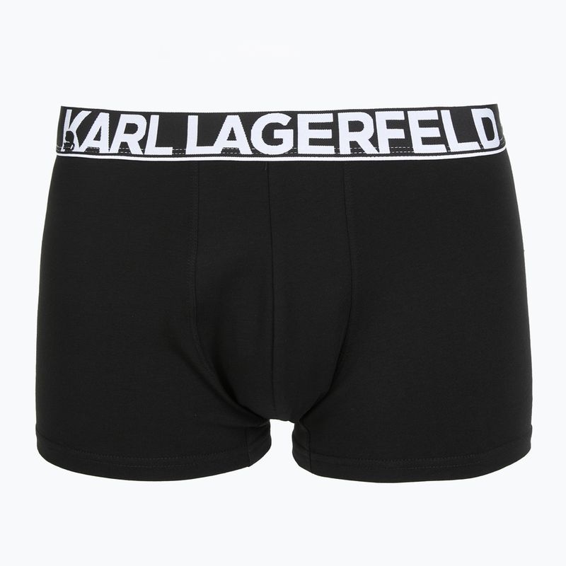 Pánske boxerky KARL LAGERFELD Bold Elastic Trunk 3 páry black 2