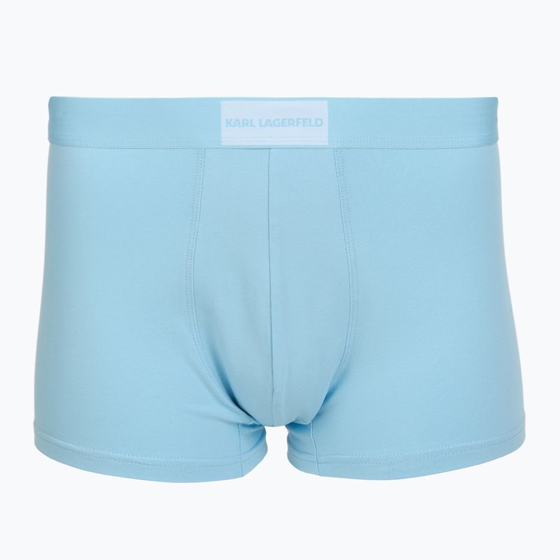 Pánske boxerky KARL LAGERFELD Essential Logo Trunk 3 páry olive/clear sky/excalibur 2