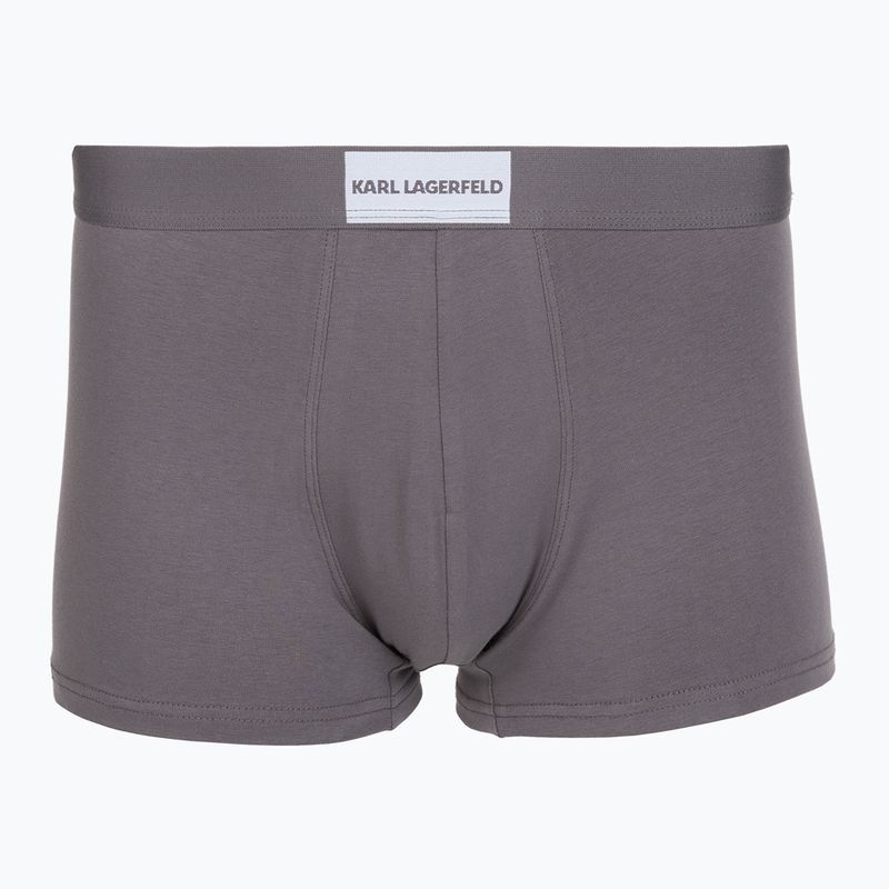 Pánske boxerky KARL LAGERFELD Essential Logo Trunk 3 páry olive/clear sky/excalibur 3