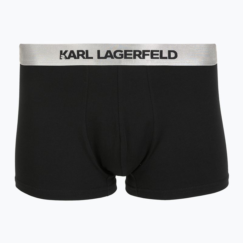 Pánske boxerky KARL LAGERFELD Elastic Trunk 3 páry dark sea/black/blue 4