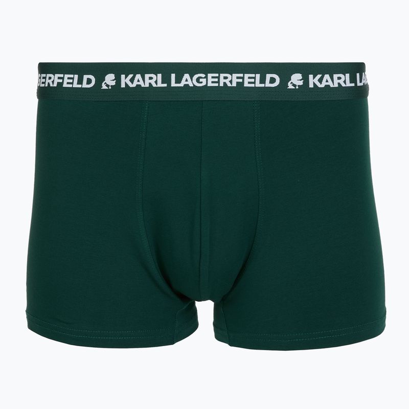 Pánske boxerky KARL LAGERFELD Logo Trunk Multiband 3 páry dark sea/indigo/blue 4