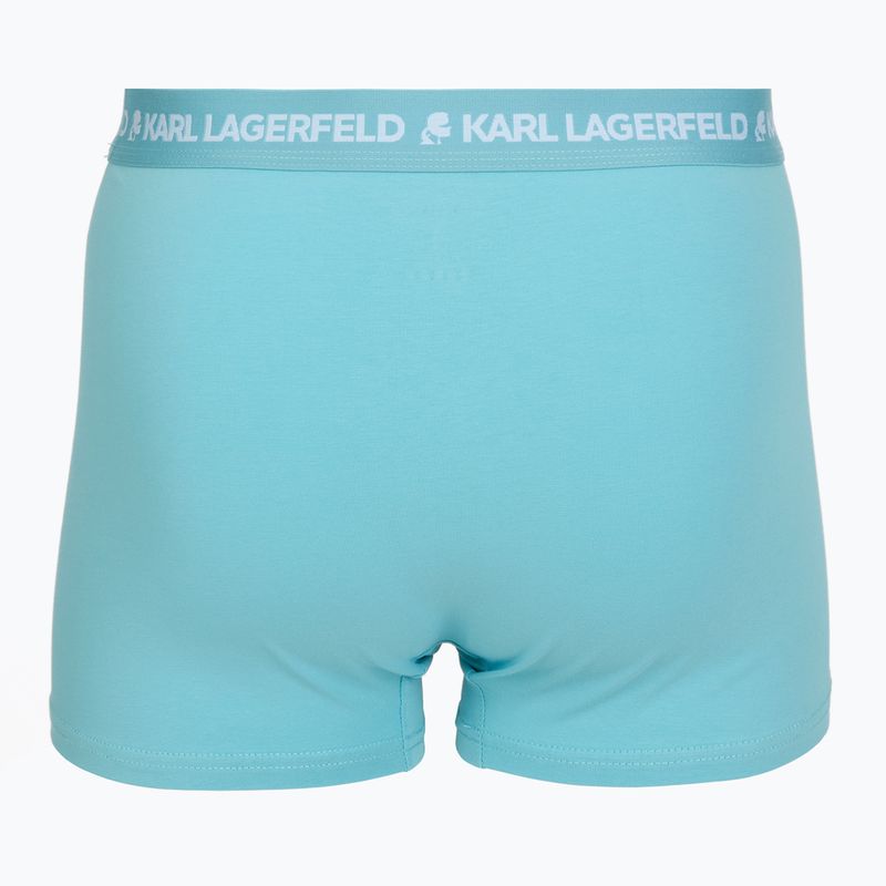 Pánske boxerky KARL LAGERFELD Logo Trunk Multiband 3 páry dark sea/indigo/blue 5