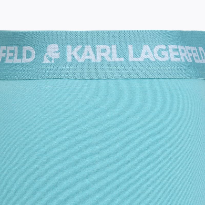 Pánske boxerky KARL LAGERFELD Logo Trunk Multiband 3 páry dark sea/indigo/blue 6
